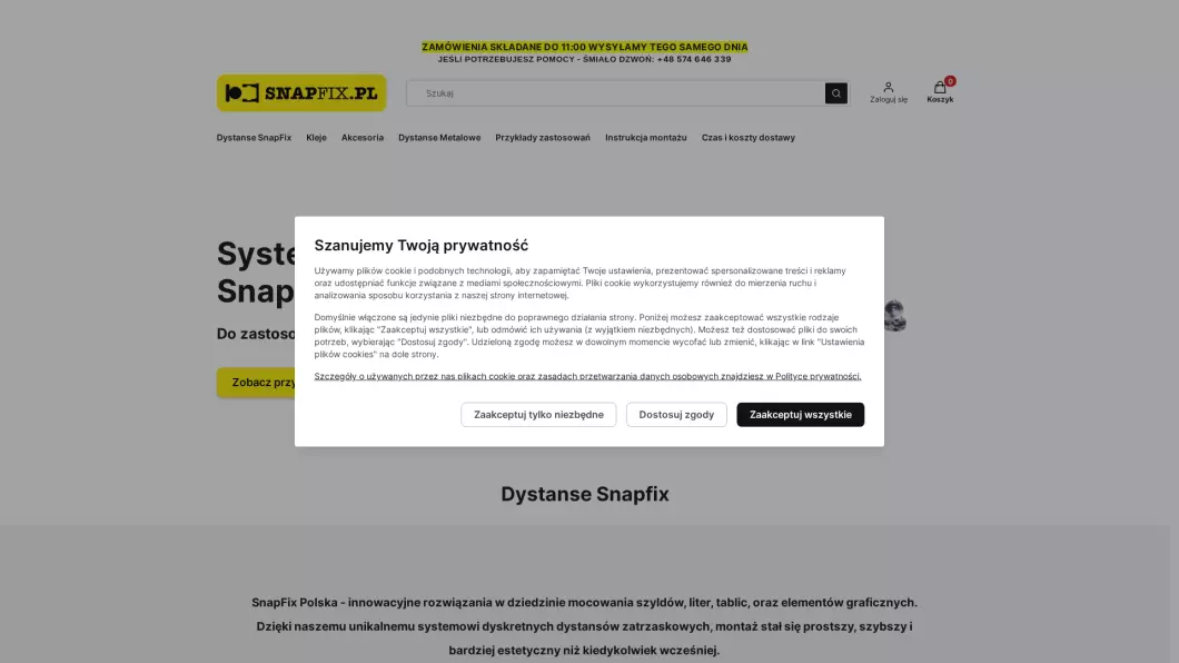 SnapFix Dystanse montażowe